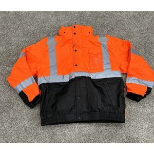 Be Tenacious Work Gear “GloWear” Men’s Winter Bomber Jacket Sz (L) Ergodyne Q3